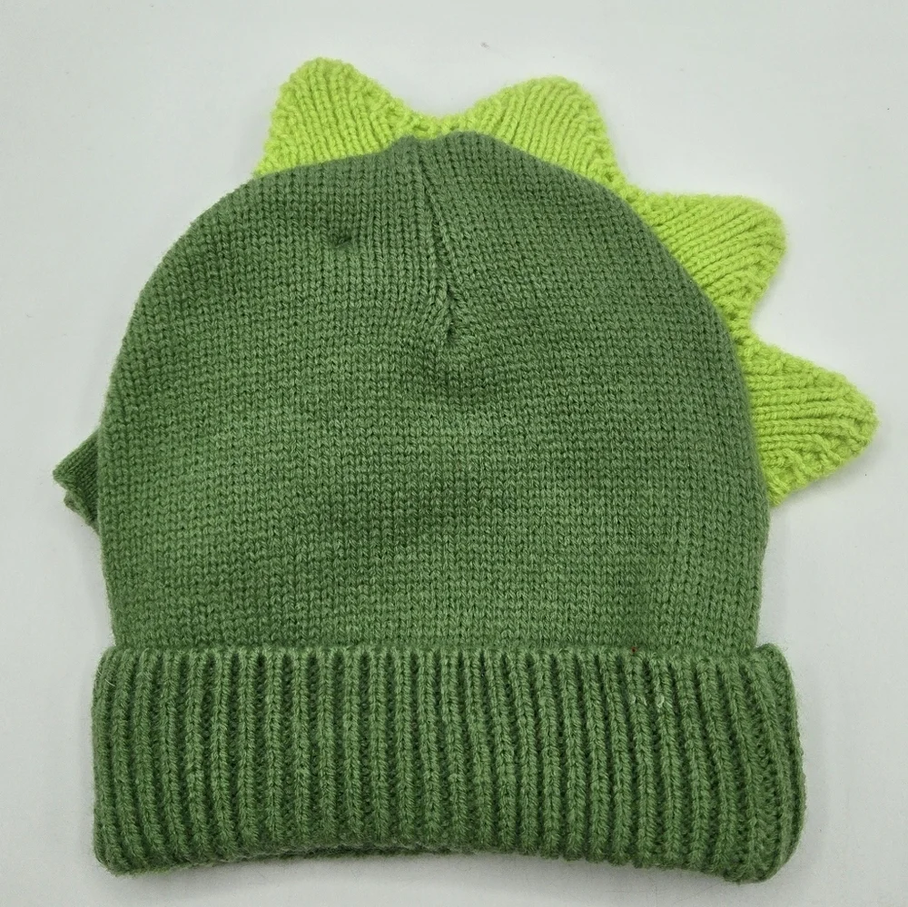 Dinosaur Costume Green Beanie and Gloves Kid's Costume Set